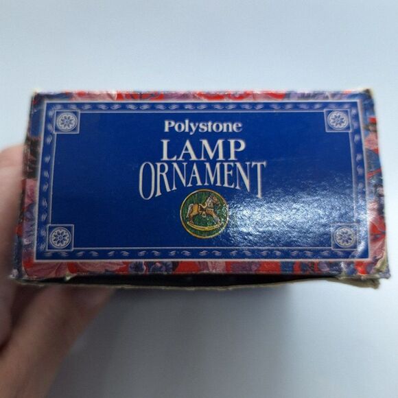 NIB Polystone Lamp Topper Christmas Rocking Horse Teddy Bear GIFTCO‎ INC. - Picture 3 of 5